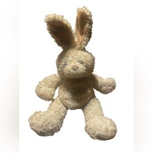 Vintage Build-A-Bear Bunny Plush Stuffed Animal Tan Curly Fur 16” Retired HTF